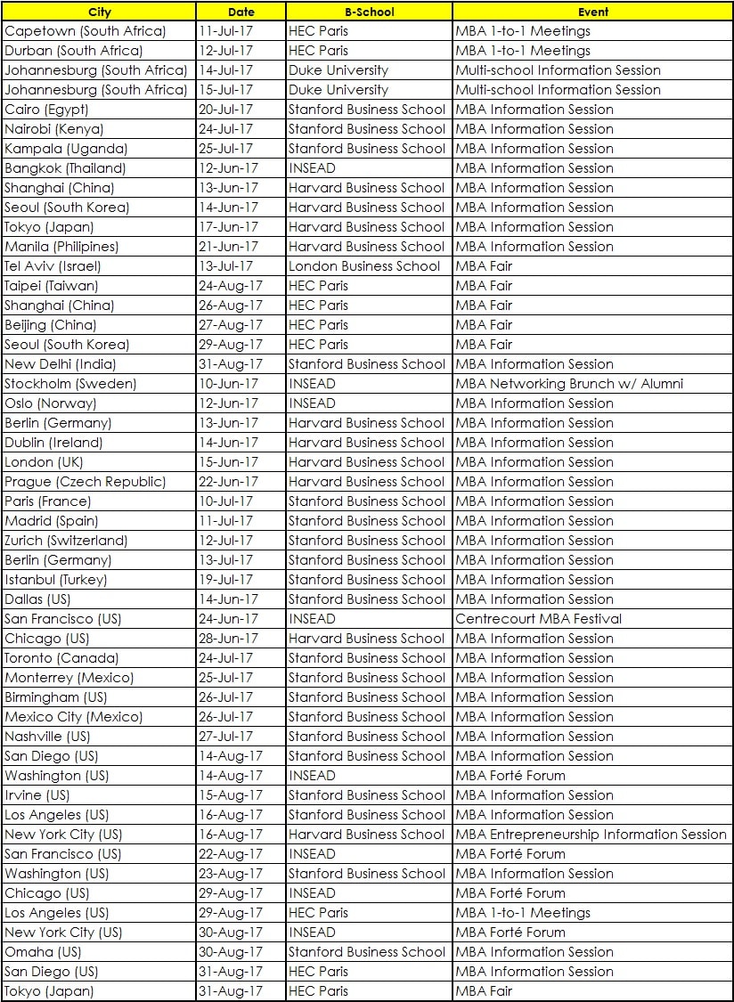 School events calendar PrepAdviser 