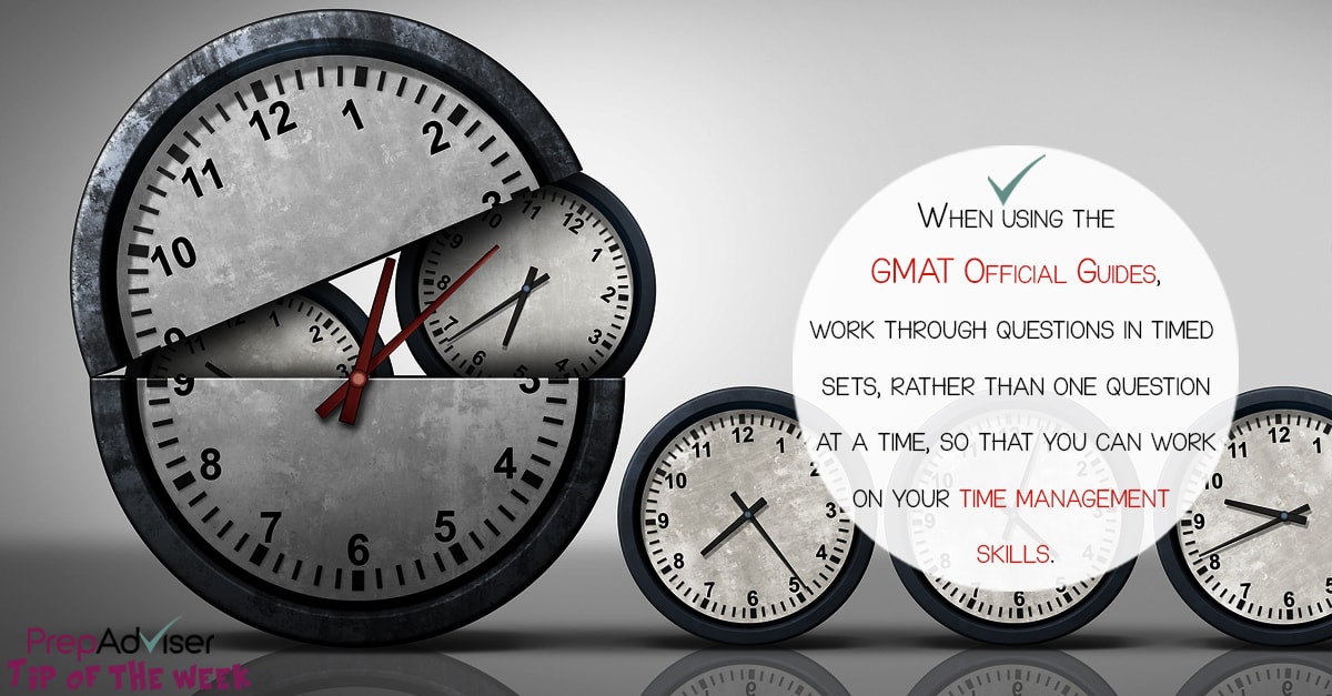 Tip GMAT Guides time management skills