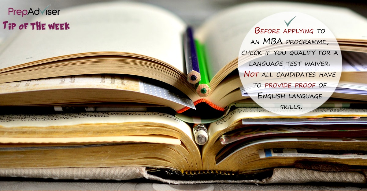 Before applying to an MBA programme check if you need to take english test
