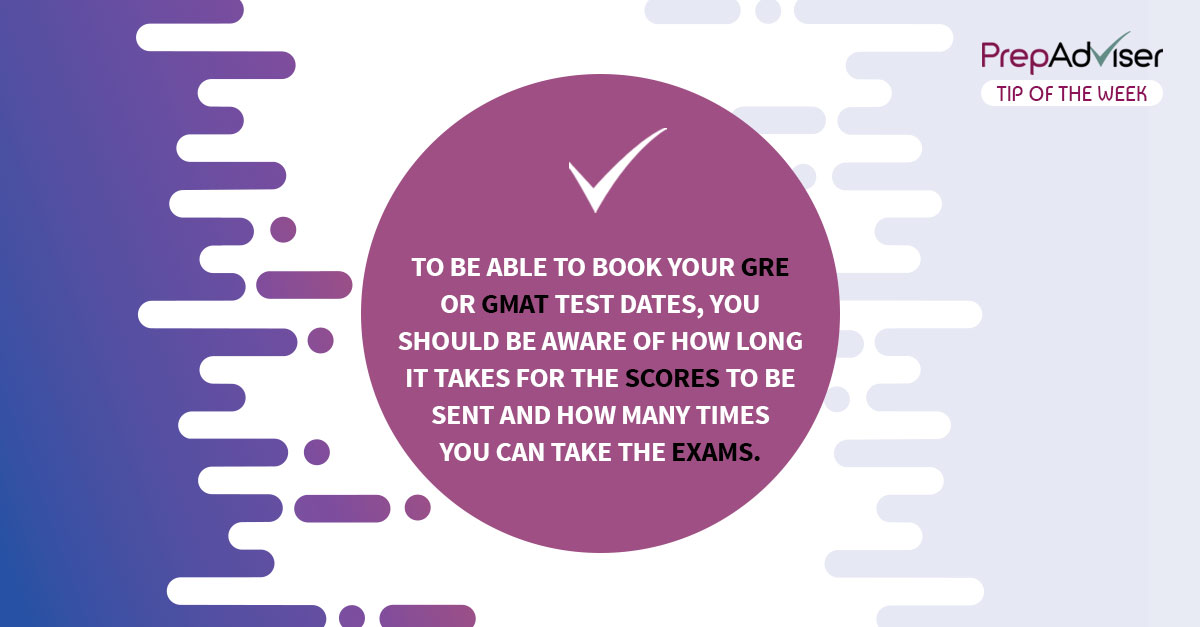 How to choose GRE and GMAT test dates