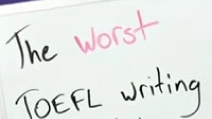 The Worst Writing Mistake in TOEFL (Video)