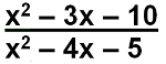 Algebraic Fractions