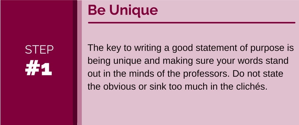 What is an impressive statement of purpose?