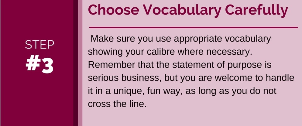 Statement of Purpose_choose vocabulary